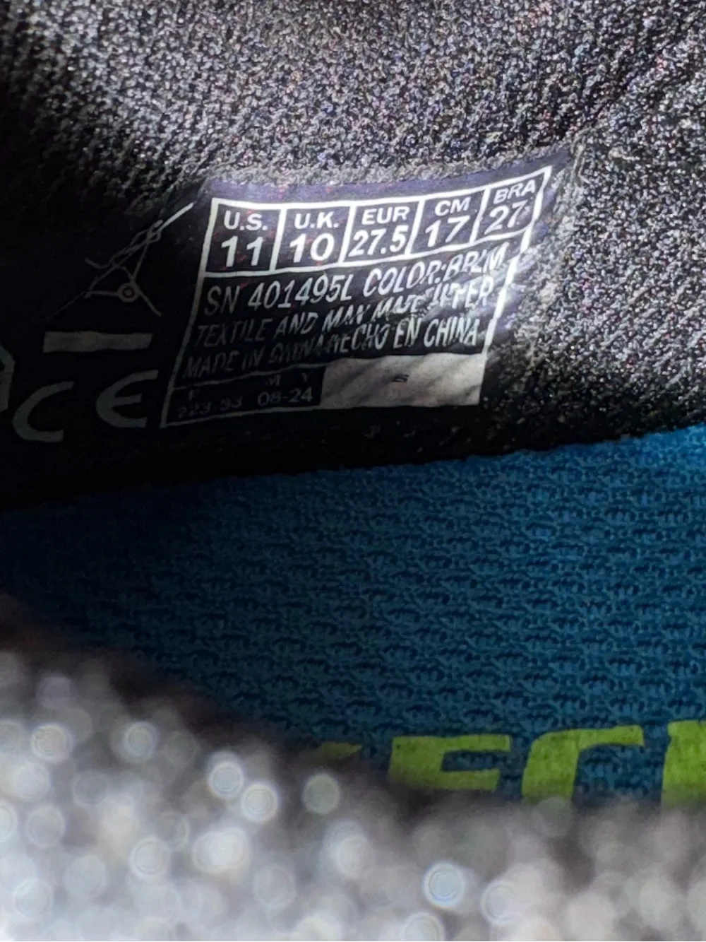 Skechers Kids Neon Green and Black Light-Up Sneakers